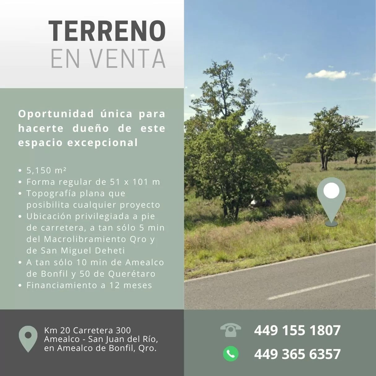 Venta Terreno Regular a p